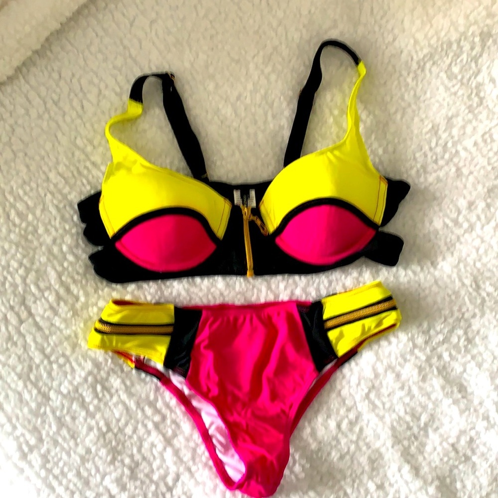 Bright swimsuit
